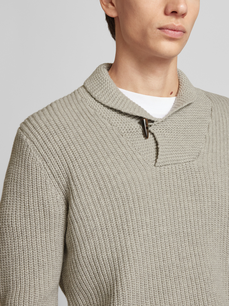 Superdry Gebreide pullover met opstaande kraag