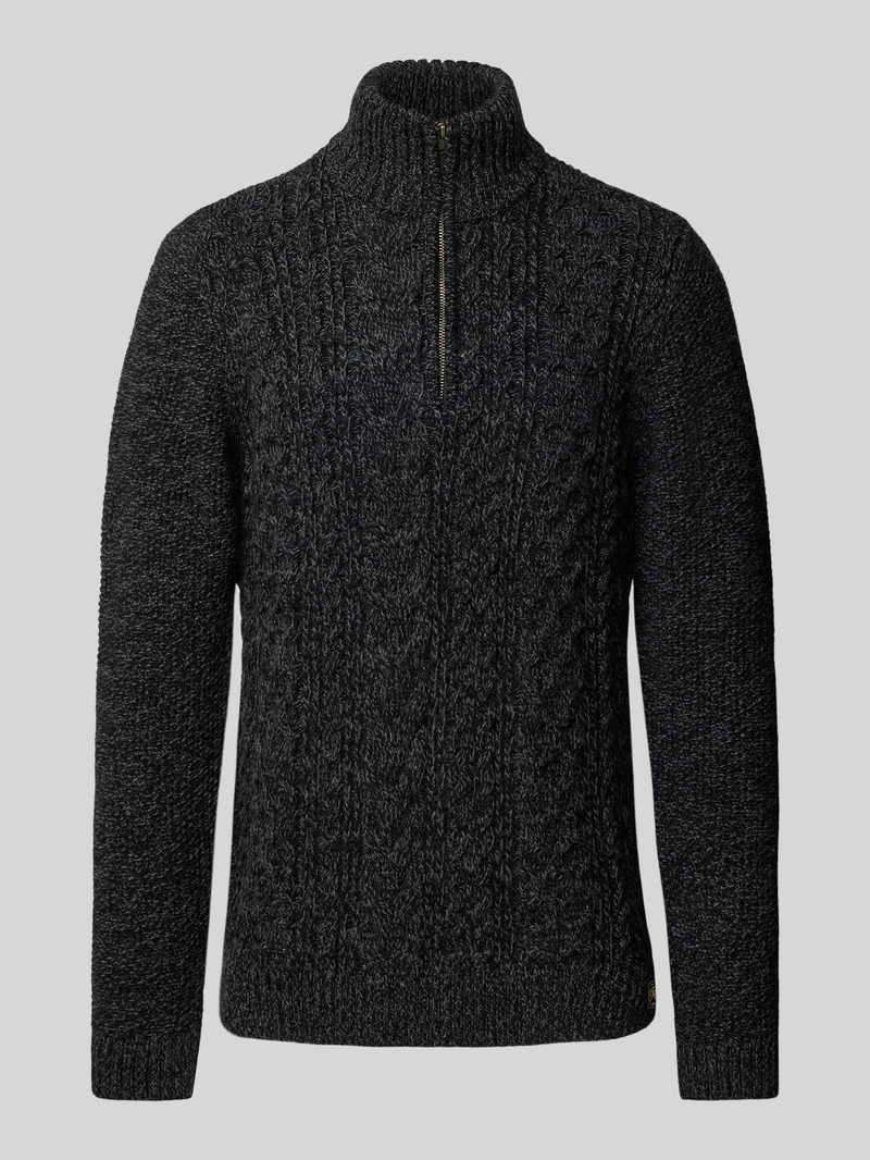 Superdry Gebreide pullover met kabelpatroon model 'Jacob'