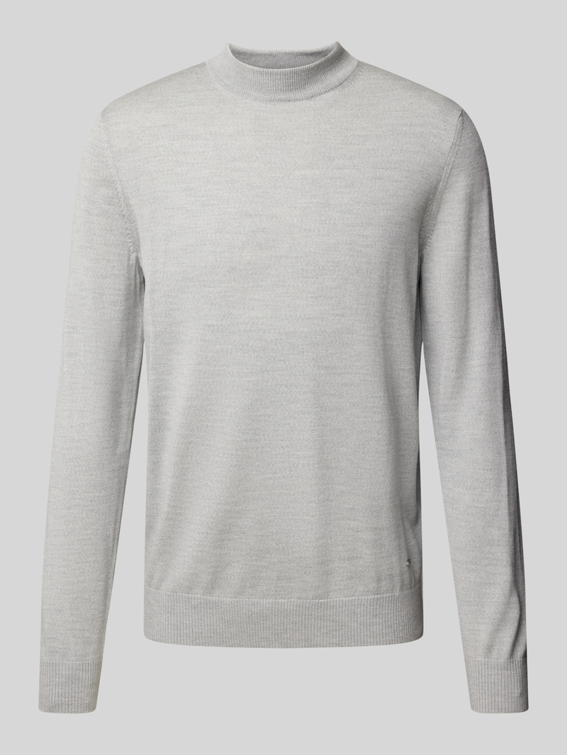 JOOP! Collection Gebreide pullover van scheerwol met opstaande kraag model 'Davide'