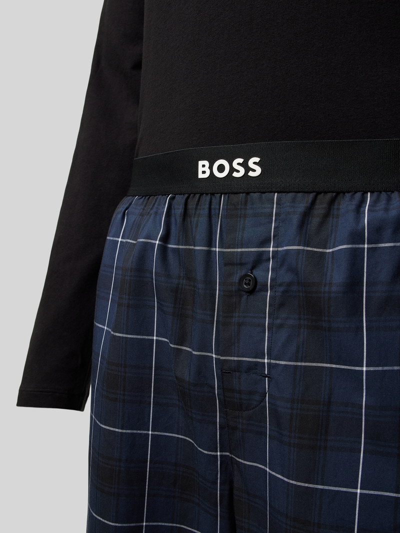 Boss Pyjama met labelprint model 'Urban'