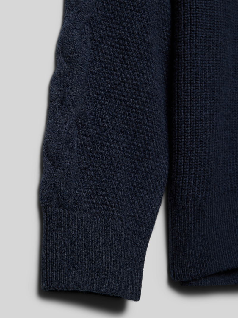 Tommy Hilfiger Teens Gebreide pullover met opstaande kraag