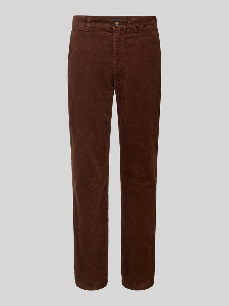 Tommy Hilfiger Regular fit corduroy broek met riemlussen model 'DENTON'