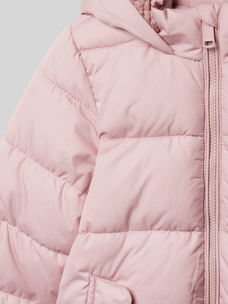 s.Oliver RED LABEL Regular fit gewatteerd jack met details van teddypluche en fleecevoering