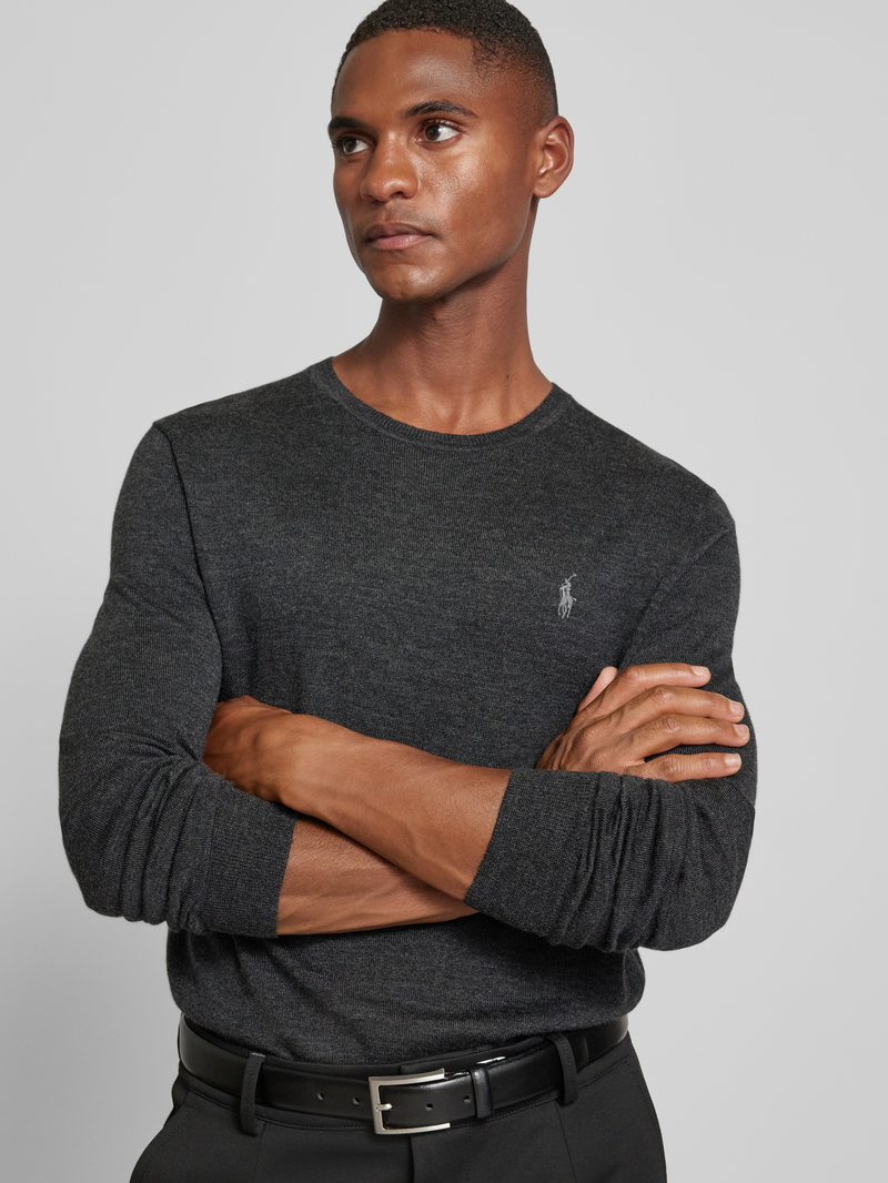 Polo Ralph Lauren Slim fit gebreide pullover van zuivere wol