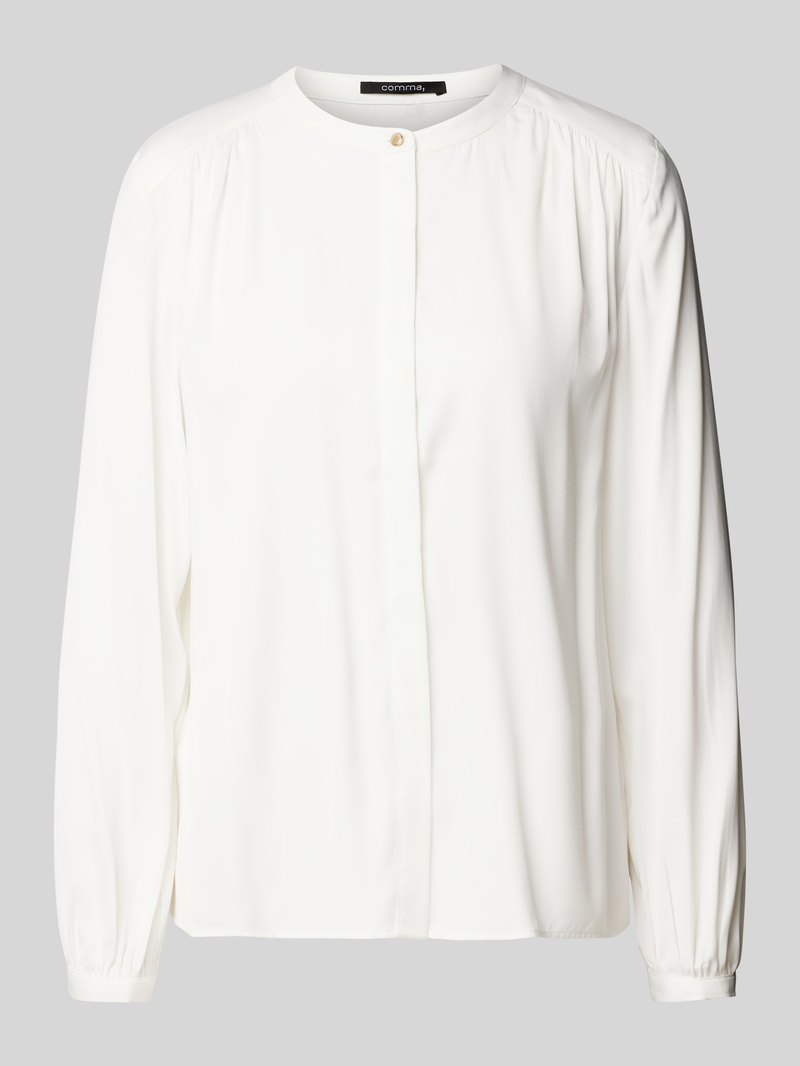 comma Regular fit blouse met plooien