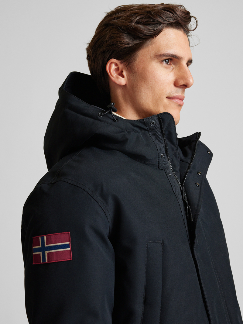 Napapijri Functioneel jack met labelpatch model 'CORNIER'