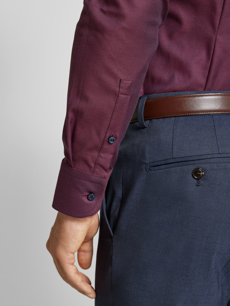 Boss Slim fit zakelijk overhemd met extra lange mouwen model 'Hank'