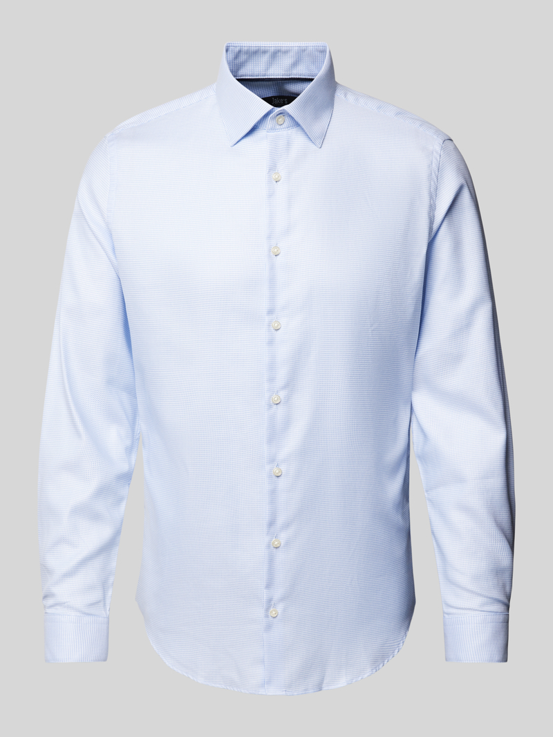 Jake*s Slim fit zakelijk overhemd met kentkraag