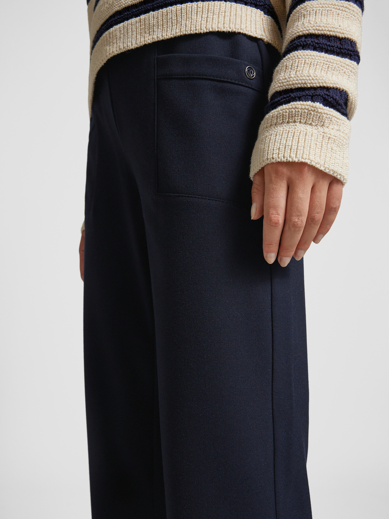 TONI Straight leg stoffen broek in verkorte pasvorm model 'SUE'