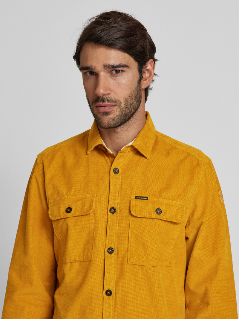 PME Legend Regular fit overhemdjack met kentkraag