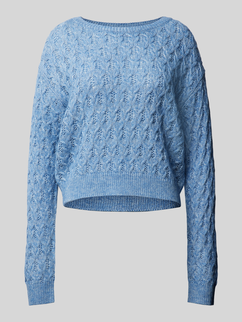 comma Gebreide pullover met ribboorden