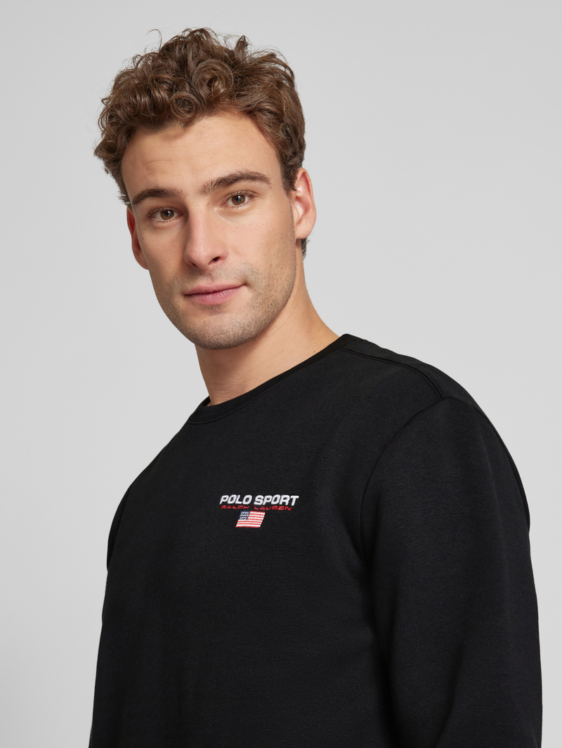Polo Sport Sweatjack met labelstitching