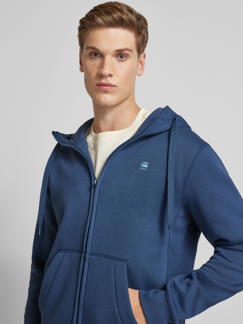 G-Star Raw Sweatjack met capuchon en logostitching