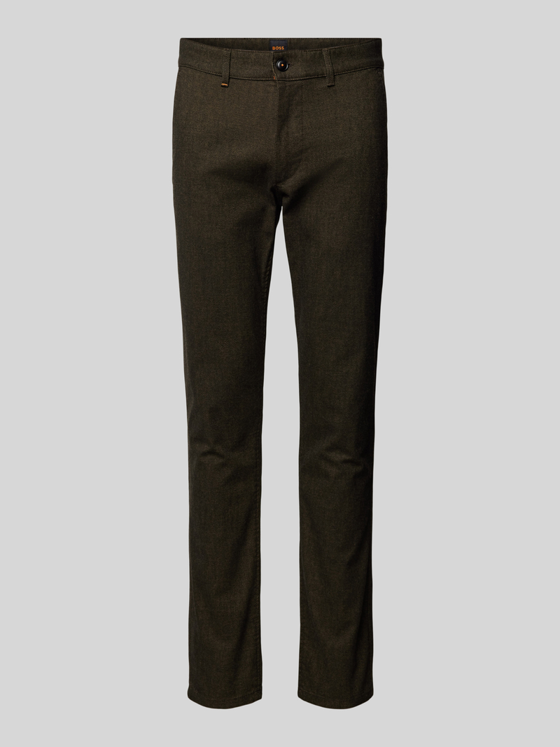 Boss Orange Slim fit chino in gemêleerde look