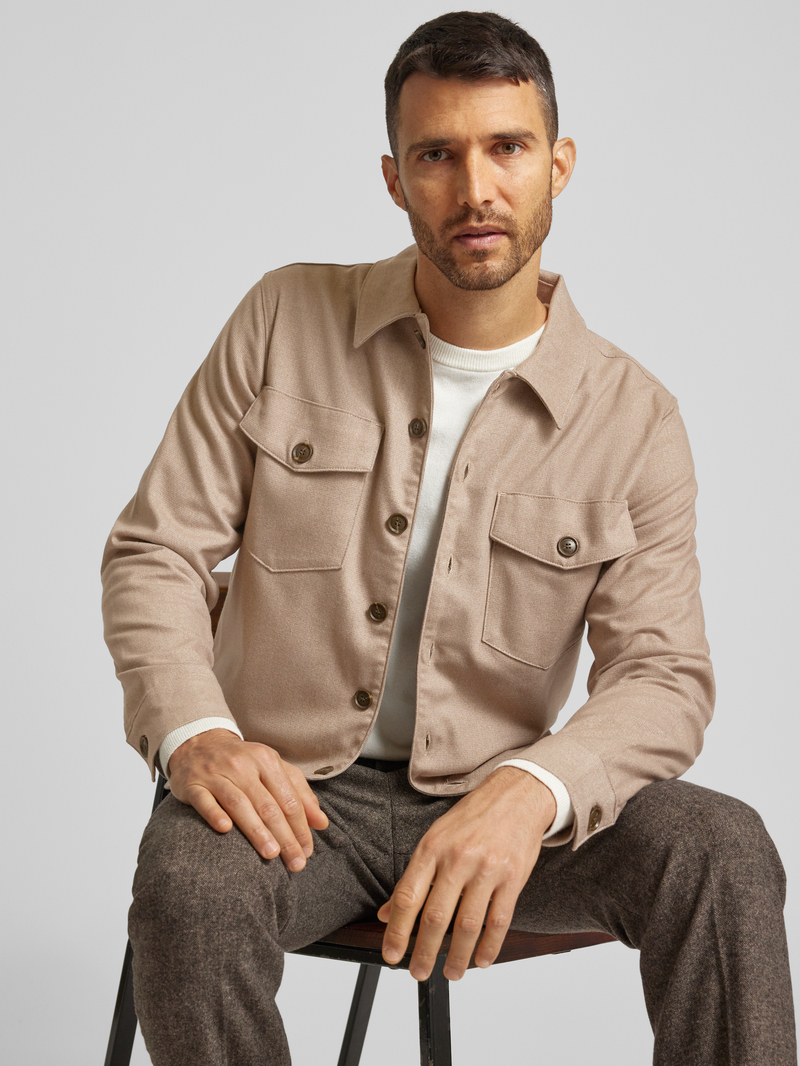 GABBA Overhemdjack met borstzakken model 'CLIPPER'