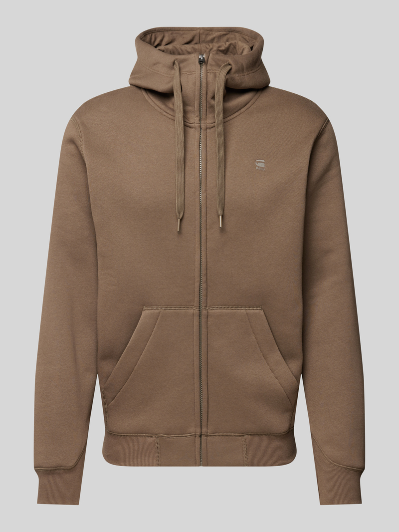 G-Star Raw Sweatjack met capuchon en logostitching