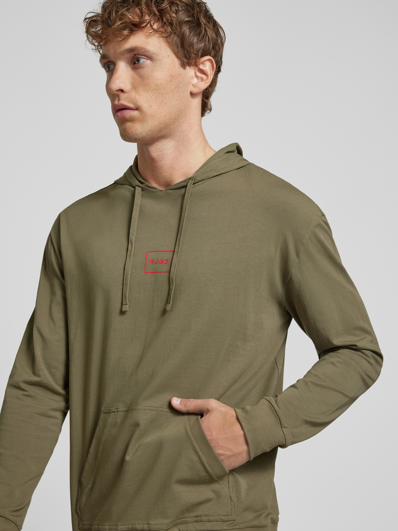 HUGO Hoodie met labelprint model 'Laze'