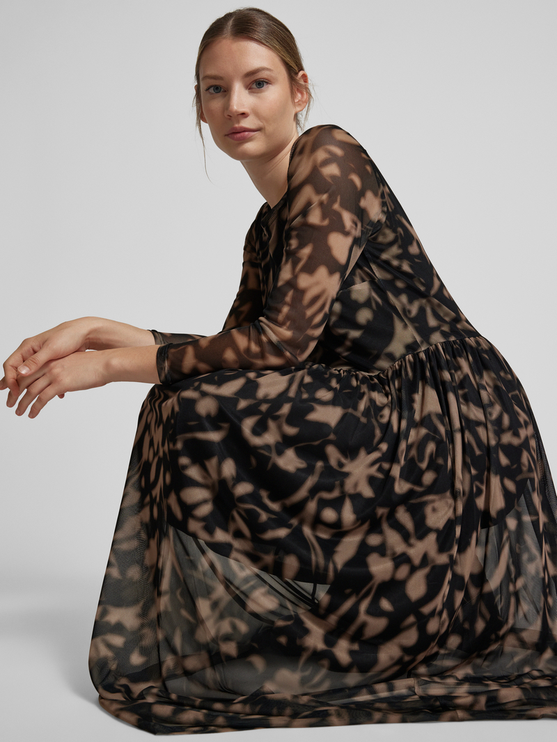 ROBE LÉGÈRE Midi-jurk met plooien
