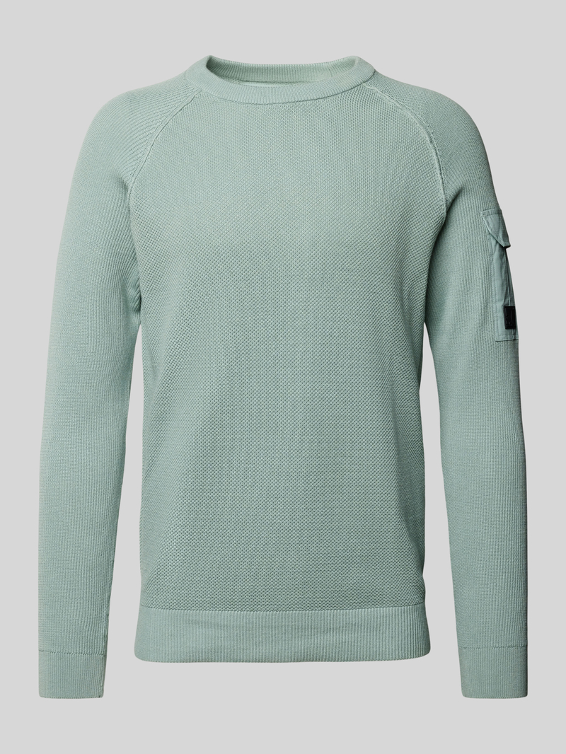 S.Oliver RED LABEL Regular fit gebreide pullover met raglanmouwen en structuurmix