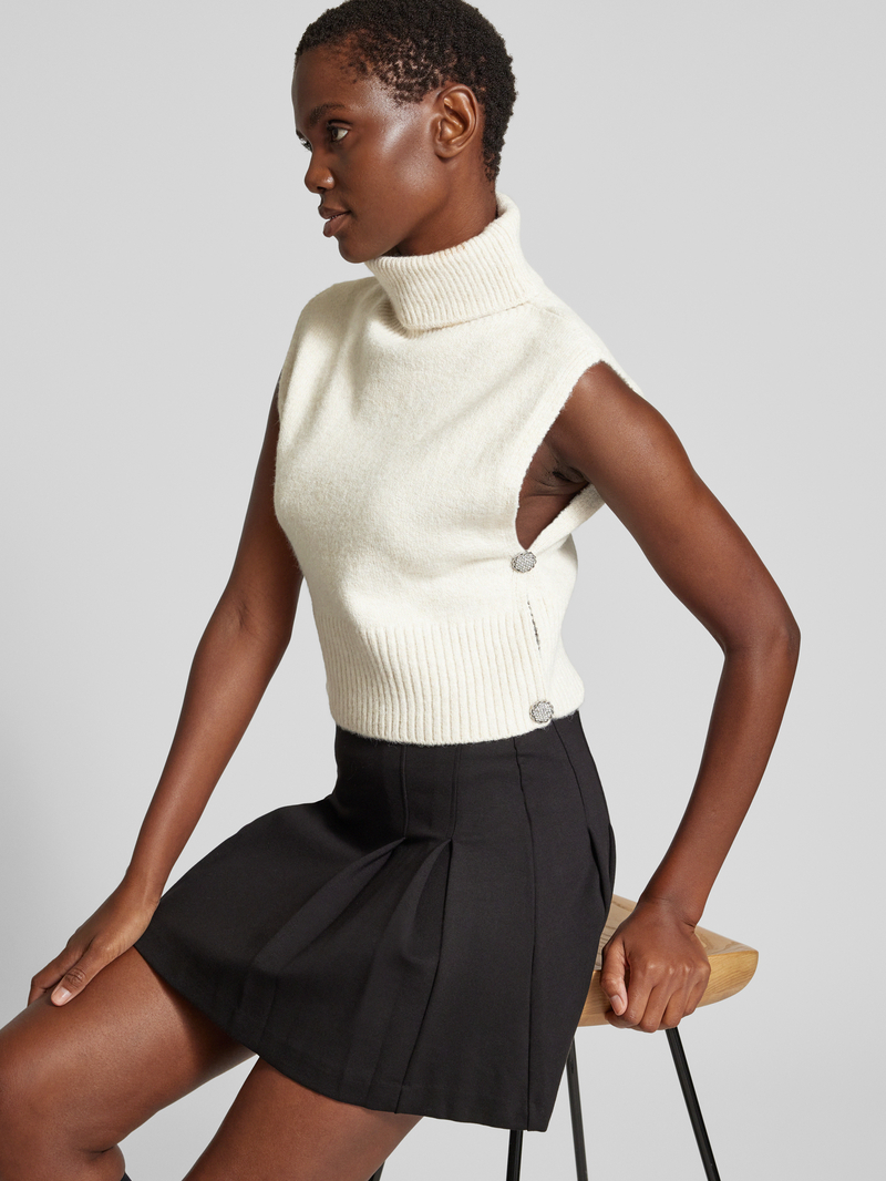Vila Gebreide top met col model 'VILYLA'