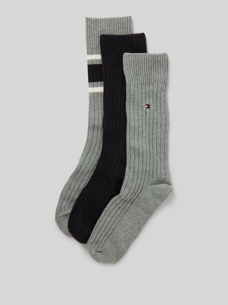 Tommy Hilfiger Sokken in riblook met cadeaubox in een set van 3 paar