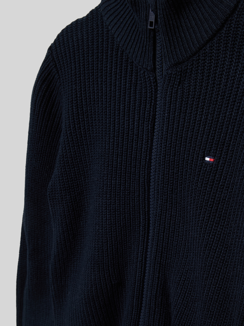 Tommy Hilfiger Kids Gebreid vest met opstaande kraag