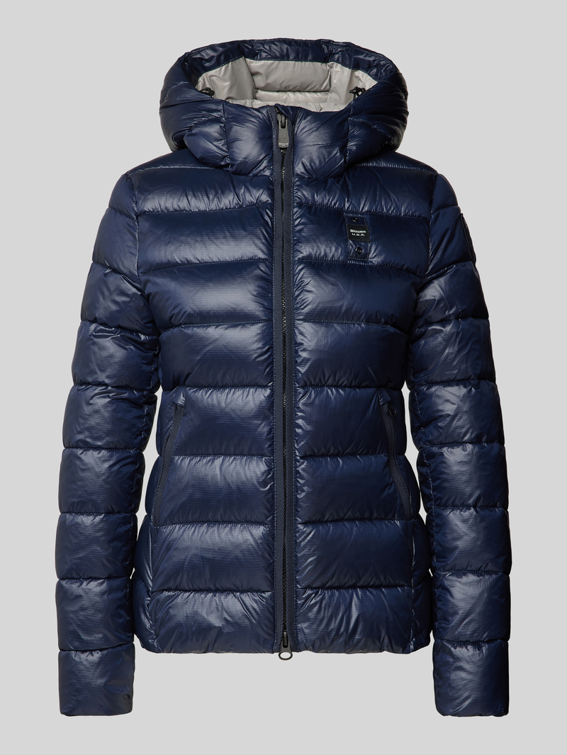 Blauer Usa Gewatteerd jack met labelbadge