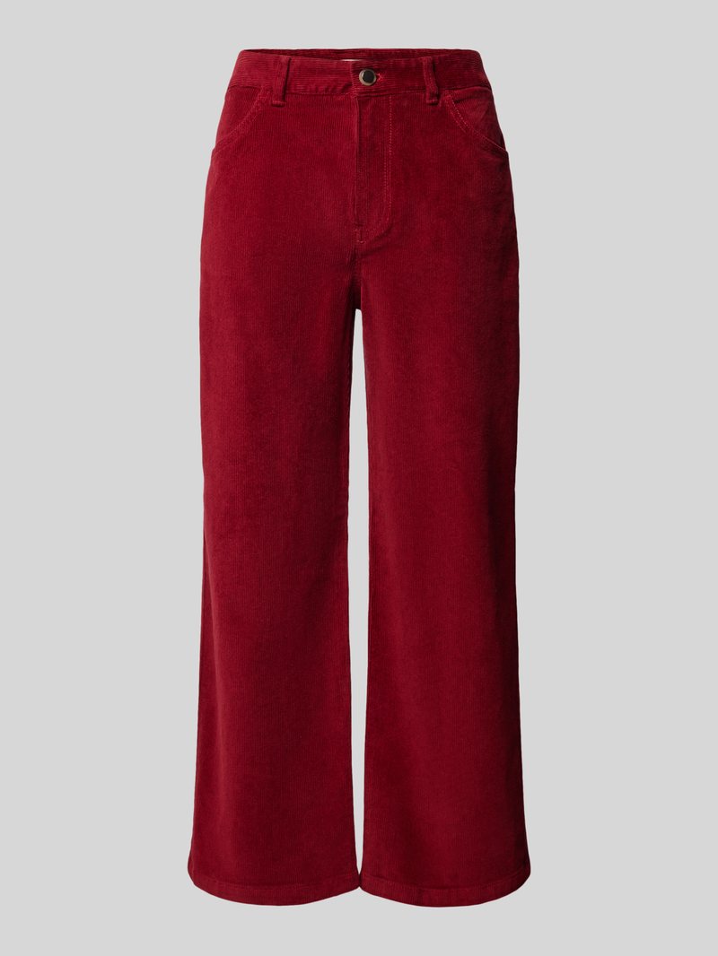 S.Oliver RED LABEL Wide leg corduroy broek met riemlussen