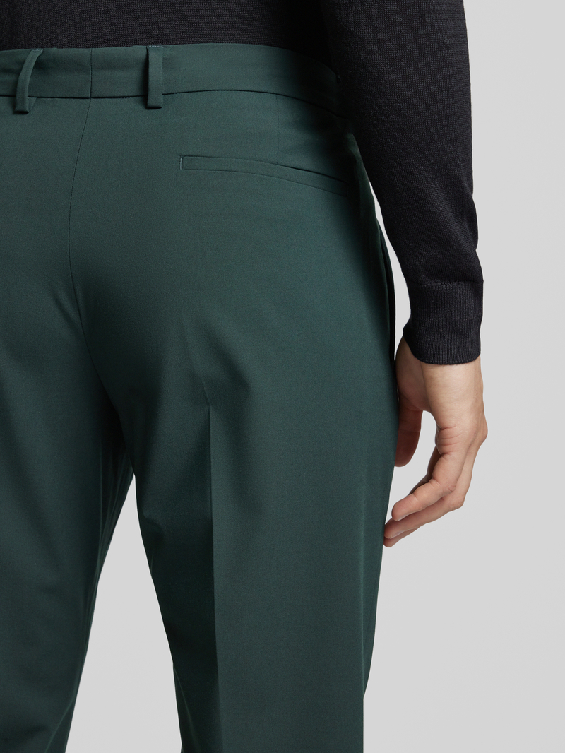 s.Oliver BLACK LABEL Tapered fit pantalon met persplooien