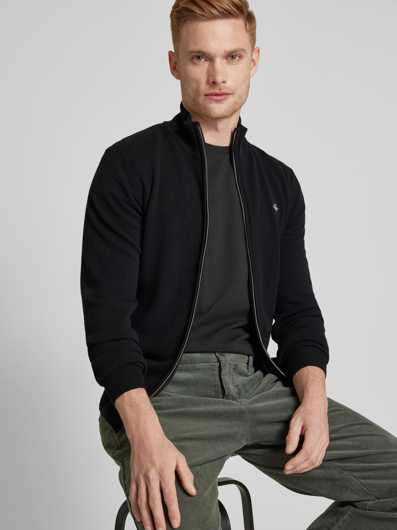 Gant Gebreid jack met ritssluiting