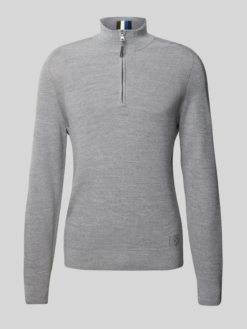 BRAX Gebreide pullover met opstaande kraag, model 'Steffen'