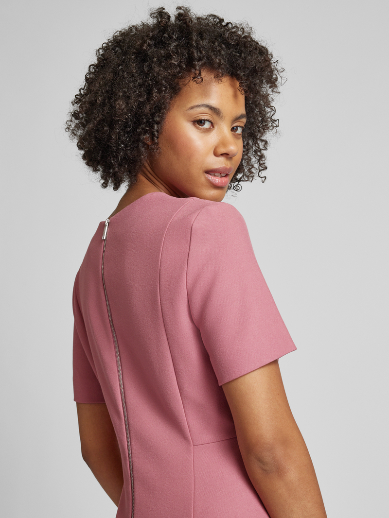 Boss Knielange jurk met V-hals model 'Damaisa'