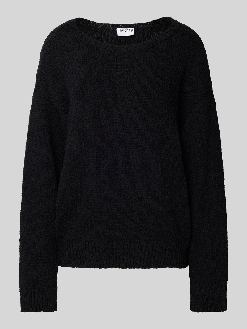 Jake*s Casual Gebreide pullover met ronde hals