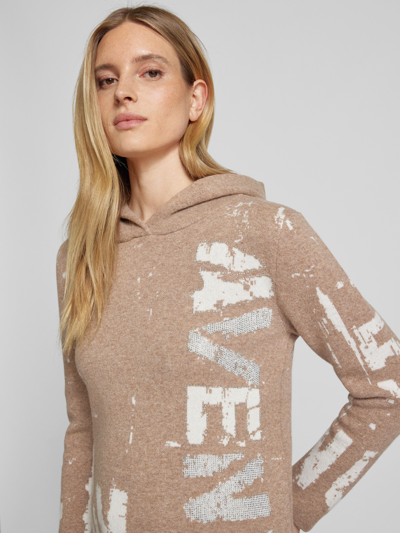monari Gebreide pullover met capuchon