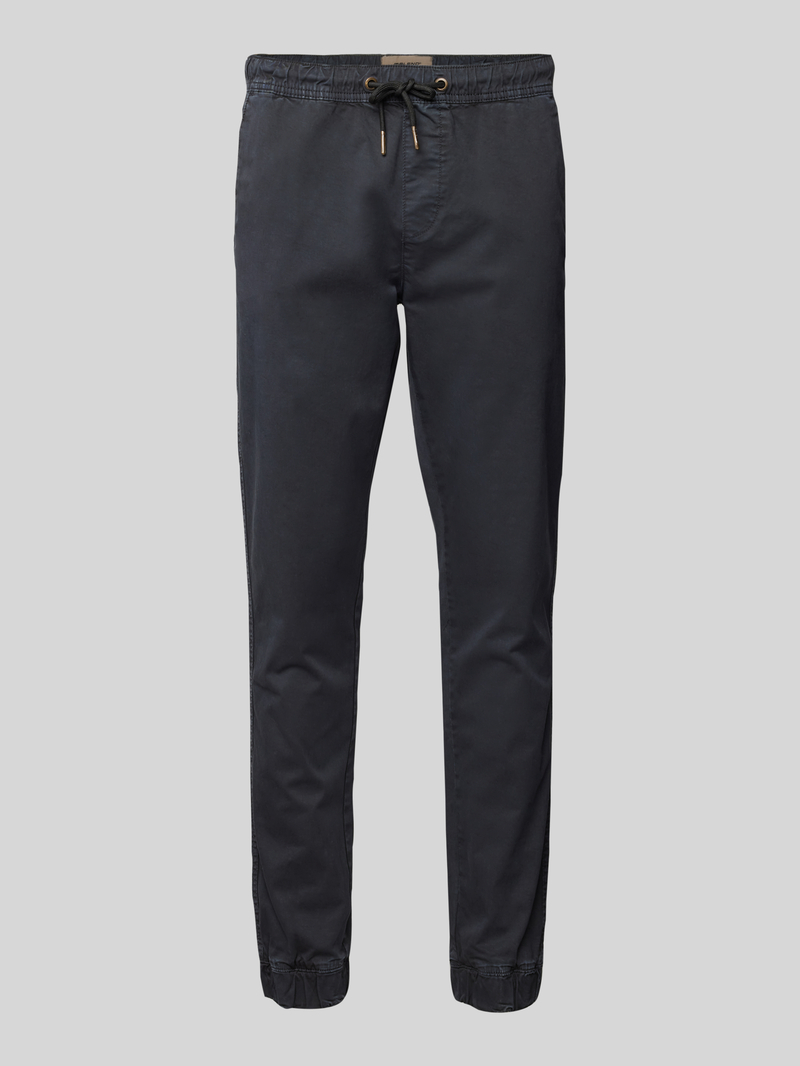 Blend Stoffen broek met elastische band model 'NIMBU'