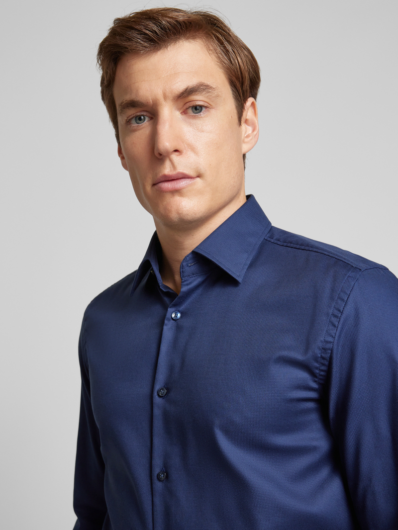Boss Slim fit zakelijk overhemd met kentkraag