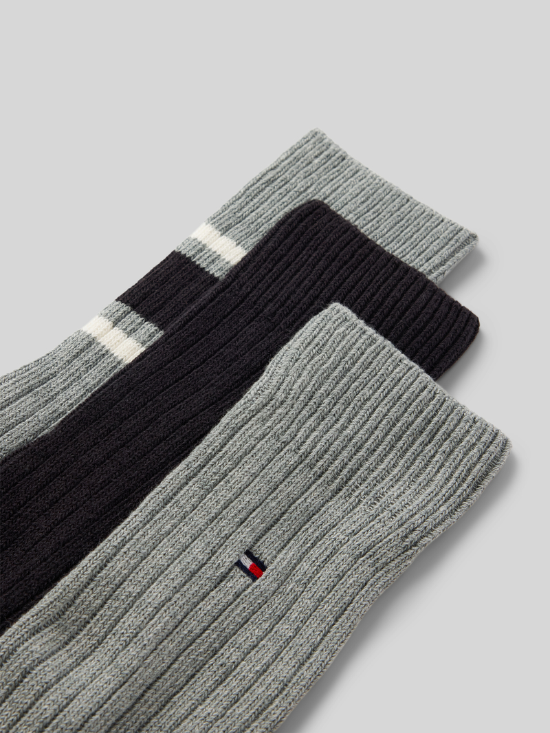 Tommy Hilfiger Sokken in riblook met cadeaubox in een set van 3 paar