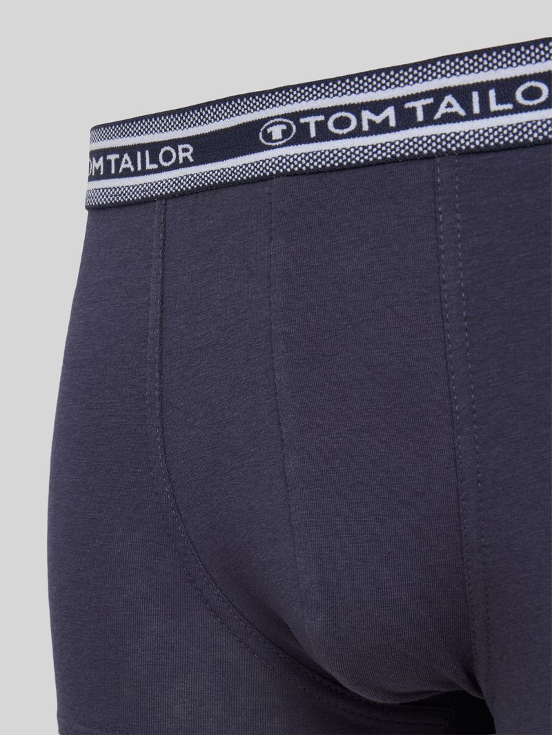 Tom Tailor Regular fit boxershort in een set van 5 stuks van zacht katoen met elastische band met label