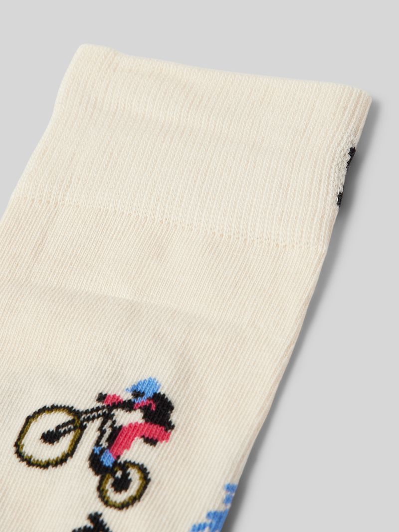 Happy Socks Sokken met labelstitching model 'Mountain'