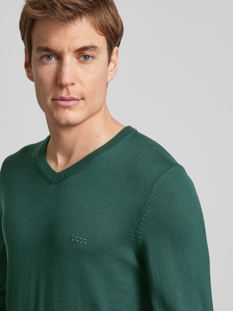Boss Gebreide pullover van scheerwol model 'Baram'