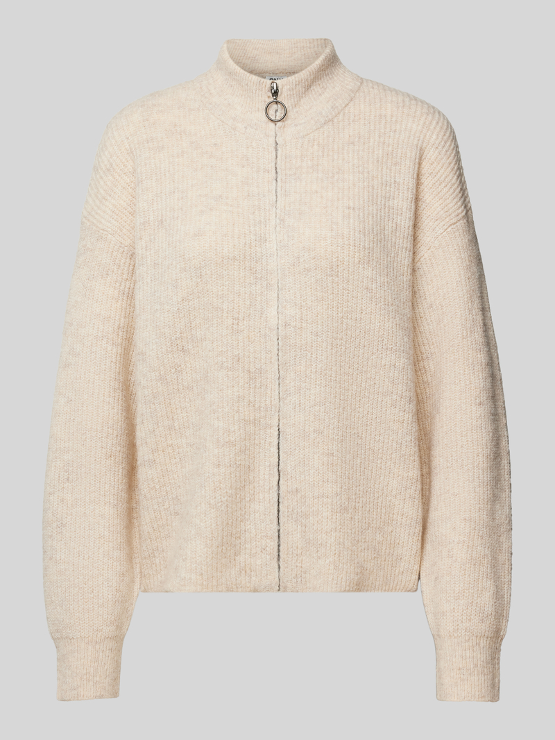 Only Loose fit gebreid jack met wol en opstaande kraag model 'TOKYO'