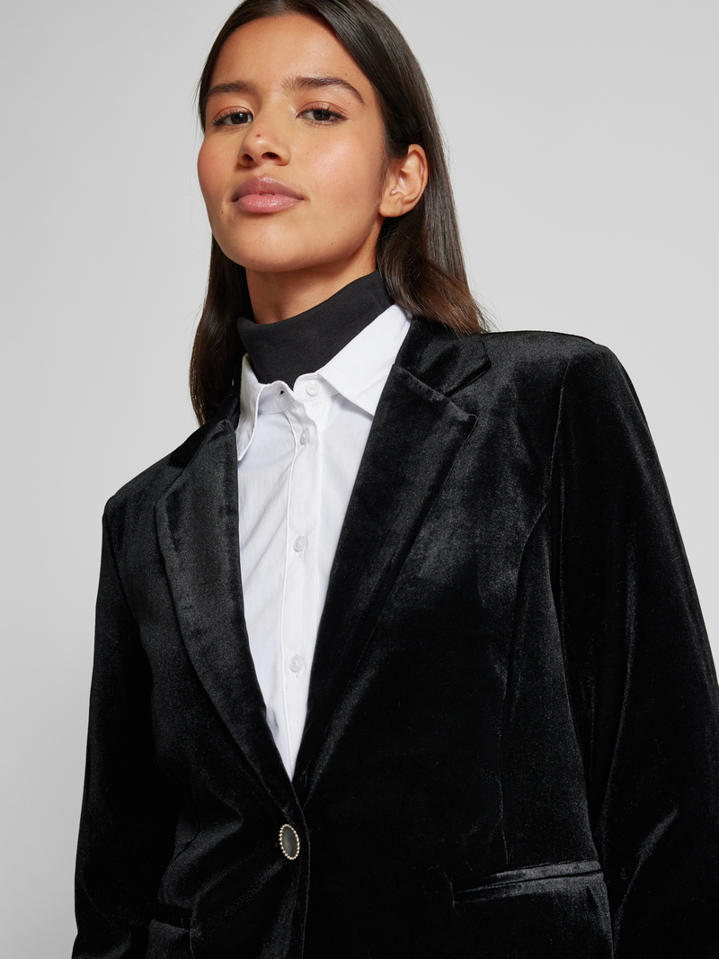 Ichi Blazer met reverskraag model 'VELVETTY'