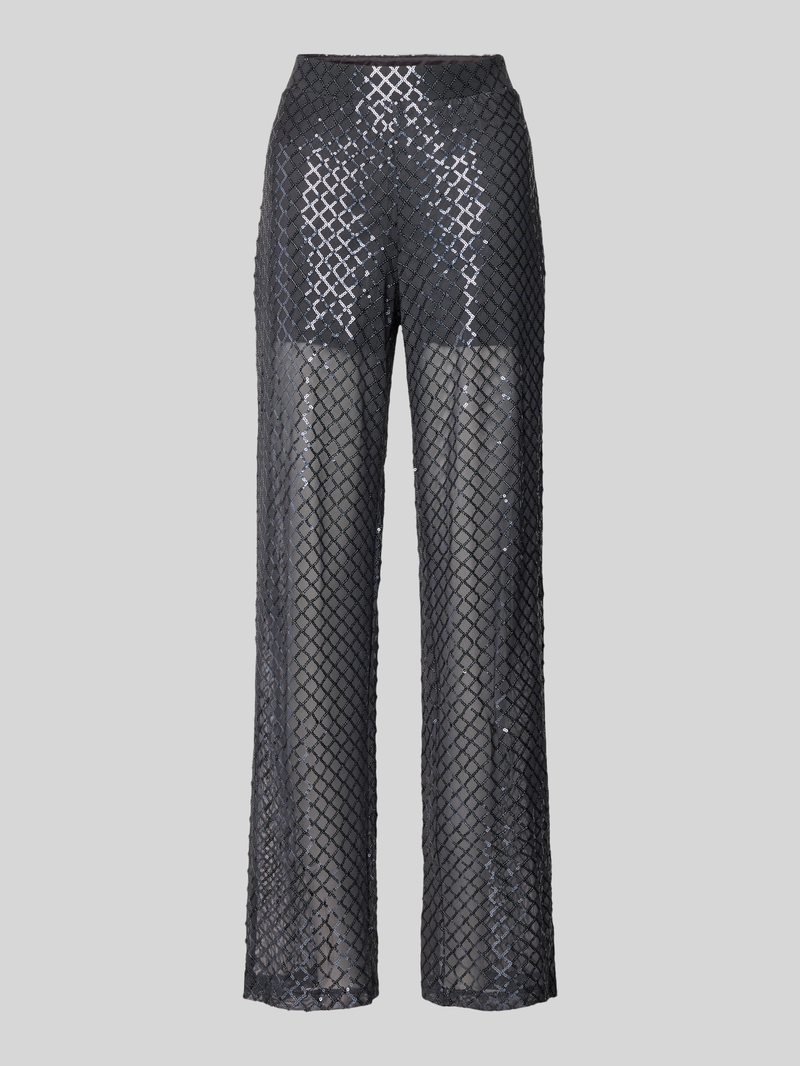 Vero Moda Loose fit mesh broek met pailletten, model 'SAFINA'