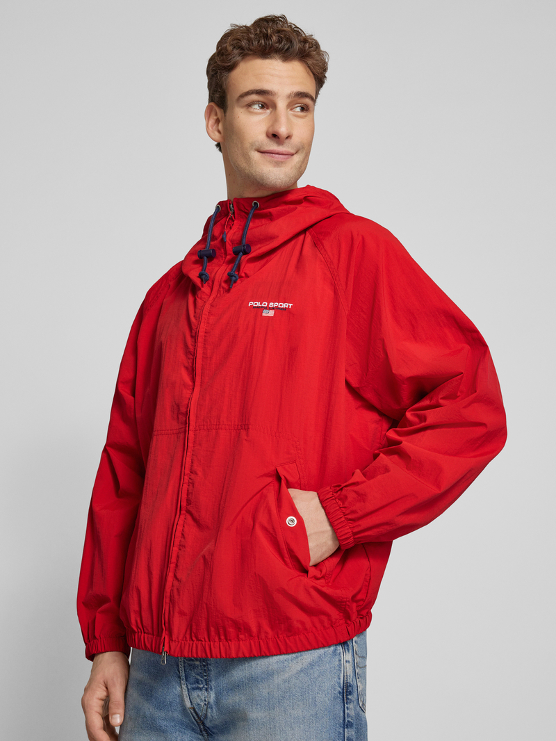 Polo Sport Windbreaker met labelstitching