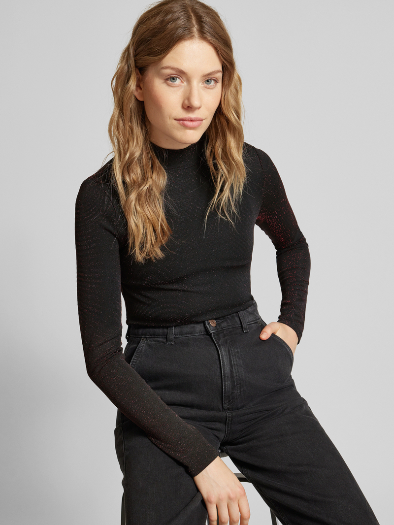 Jake*s Casual Shirt met lange mouwen en opstaande kraag