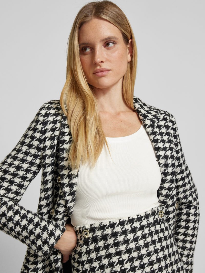 Tom Tailor Denim Getailleerd en geribd shirt met lange mouwen en biologisch katoen