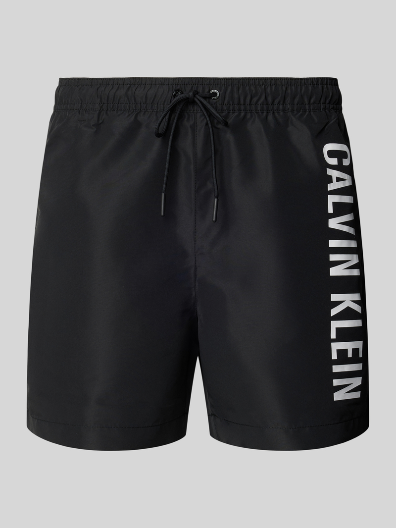 Calvin Klein Underwear Regular fit korte zwembroek met labelprint