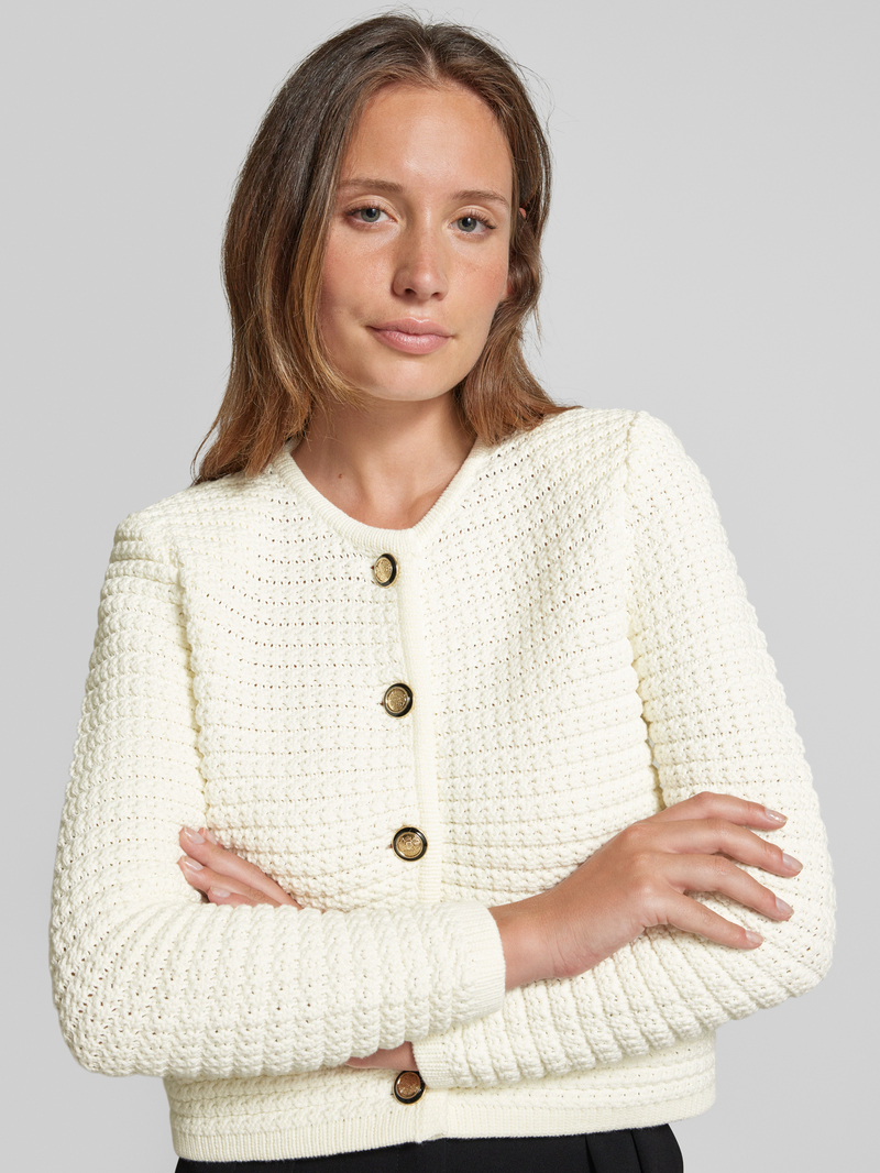 Bash Cardigan met structuurmotief model 'GASPARD'