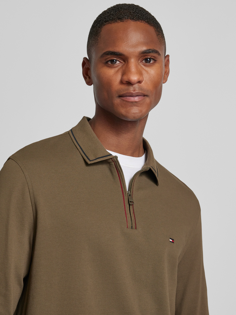 Tommy Hilfiger Slim fit poloshirt met labelstitching