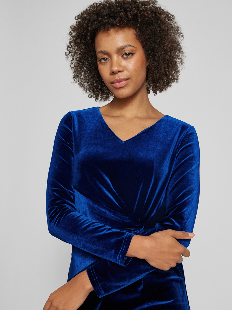Christian Berg Woman Selection Knielange jurk met knoopdetail